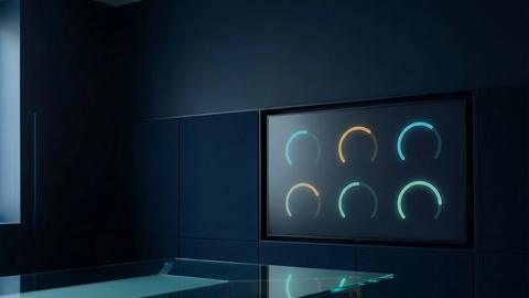 Six KPI dials on a wall display, the measures a contact centre is judged on