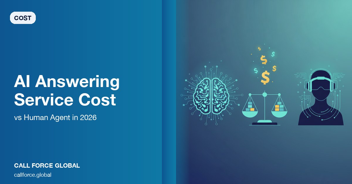 AI Answering Service Cost vs Human Agent Cost in 2026 | CFG