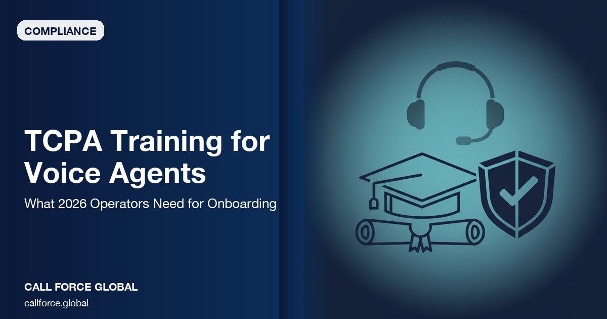 Outsourced TCPA Training for Voice Agents (2026 Guide)